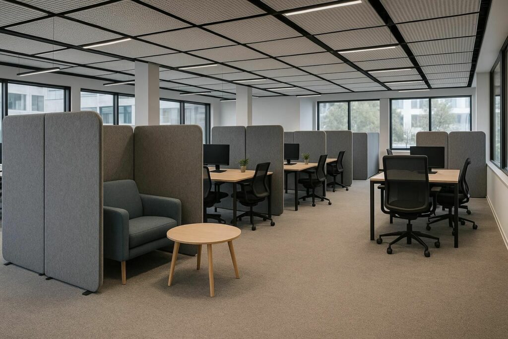 Découvrez 8 conseils pratiques et efficaces pour réduire le bruit en open space et améliorer votre confort ainsi que votre concentration au travail.
